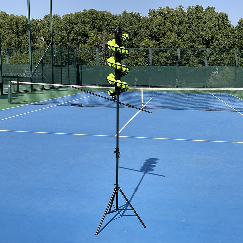 Automatic Serve Drop Ball Tennis Trainer Portable Adjustable Tennis Ball Launching Machine for Indoor & Outdoor Training