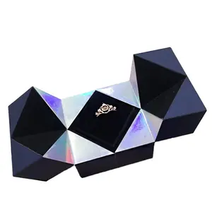 Vorschlag Magic Cube Ring Box Halskette Valentine Geschenk Kreative Schmucks cha tulle Hochzeit Verlobung ringe Box Frauen Mädchen Geschenk