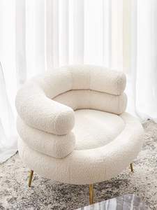 कुर्सी सोना लक्जरी सस्ते नॉर्डिक आधुनिक थोक कैफे कुर्सी धातु सोफा होम सेट मखमली फर्नीचर वेटिंग लिविंग रूम कुर्सियां - Product Image 2