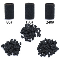 Ensemble professionnel de forets pour pédicure et manucure, colorés, 80 pièces #   180 #   240 #   Bandes de ponçage pour perceuse à ongles