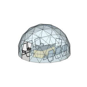 Porte ronde en tissu PVC, tente yourte transparente en PVC économique pour jardin et extérieur - Product Image 2