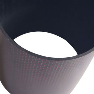 Tubo de Fibra de Carbono SHENYU 3K Rojo y Negro, Tejido Híbrido, 5mm de Grosor, Alto Brillo, Ligero, para Escape Automotriz - Product Image 4