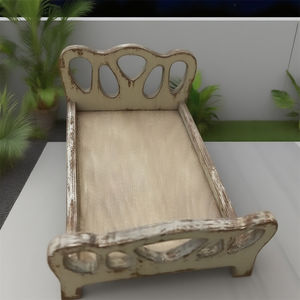 Cama para mascotas hecha a mano de madera con cabecero único | Multiusos para conejos/gatos, accesorios para Festivales/estudios, varios acabados - Product Image 4