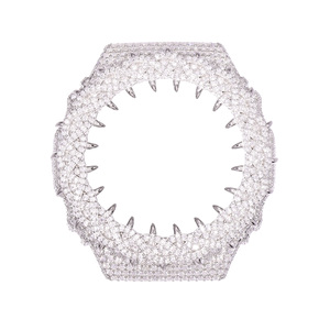 Bisel de <span class=keywords><strong>Reloj</strong></span> con Diamantes Moissanite VVS en Oferta, Piezas de Repuesto para Relojes <span class=keywords><strong>Casio</strong></span> G-Shock GA2100, Latón Sólido Chapado en Oro de 18K, Certificado GRA - Product Image 1
