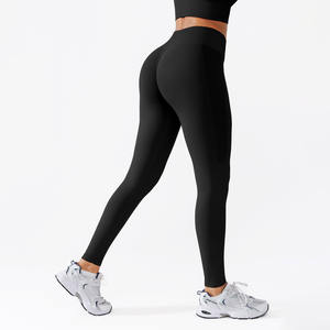 กางเกงโยคะเอวสูงยี่ห้อ Vractive Wholesale Peach Lift ผ้าเนื้อนุ่ม ระบายเหงื่อได้ดี ไร้ตะเข็บ ยืดหยุ่นสูง - Product Image 6