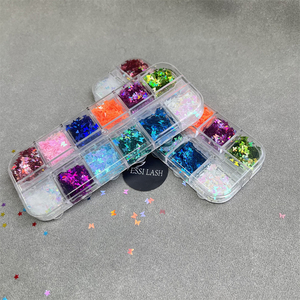 Vente en gros <span class=keywords><strong>2022</strong></span> nouveau dans les décalcomanies de cils de luxe papillon coeur étoile pierre de pluie décalcomanies pour Volume Extensions de cils classiques - Product Image 4