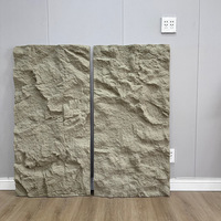 Nouveau design, panneau de colonne en PU imitation pierre de 1,7 cm d'épaisseur, personnalisable, revêtement mural 3D en polyuréthane, pierre artificielle