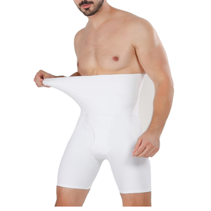 Pantaloni corti a compressione a vita alta da <span class=keywords><strong>uomo</strong></span> con slip Boxer per il controllo della pancia - Product Image 1