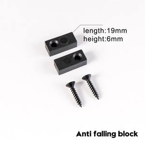 WEKIS I Shape Hanger Super Mini Double Barn Door Hardware Kit per porte scorrevoli doppie armadi guardaroba piccoli supporti <span class=keywords><strong>TV</strong></span> - Product Image 4