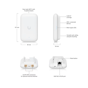 Ubiquiti UK-ULTRA Swiss Knife WiFi 5 AP, Innen/Außen, IPX6, PoE, UBNT Swiss Knife Ultra AP Ubiquiti UK-ULTRA W1329 - Product Image 3