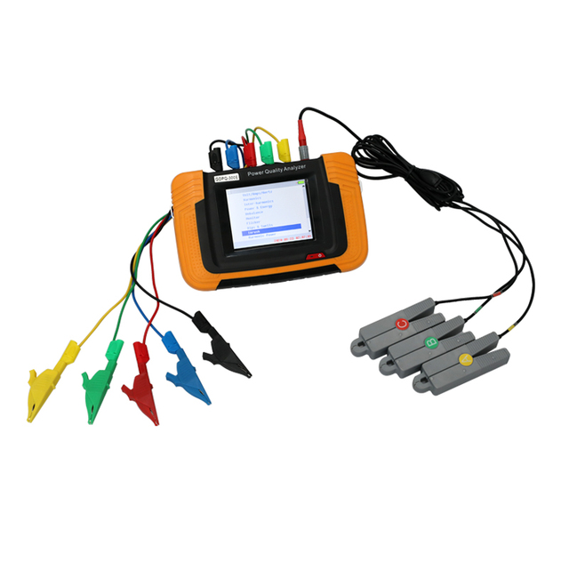 HVHIPOT GDPQ-300E 3 Phase Handheld Touch Screen Power Quality Analyzer PQA