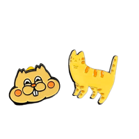 Groothandel schattige cartoon op maat gemaakte metalen reversbadges harten sterren dieren design verjaardag feestje souvenir cadeaus