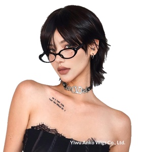 Peluca de cosplay japonesa de alta gama con flequillo y cola de lobo, cubre toda la cabeza, unisex, moderna, minimalista, corta, estilo mullet, resistente a altas temperaturas - Product Image 5