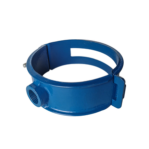 <span class=keywords><strong>Selle</strong></span> <span class=keywords><strong>de</strong></span> raccordement en fonte ductile moulée sous haute pression pour robinet <span class=keywords><strong>de</strong></span> service PEC à entrée latérale DN 20 mm pour tuyau <span class=keywords><strong>PVC</strong></span> - Product Image 1