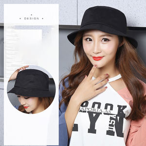 Sombrero de pescador adulto vendedor caliente logotipo personalizado bordado Color sólido cuenco sombrero cubo sombrero - Product Image 6