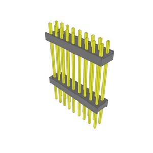 Conector EW-09-13-<span class=keywords><strong>L</strong></span>-D-780 18P, Espaciador de Cabezal Flexible, Conector EW de 2.54mm, Chapado en Oro, EW0913LD780, Orificio Pasante - Product Image 1