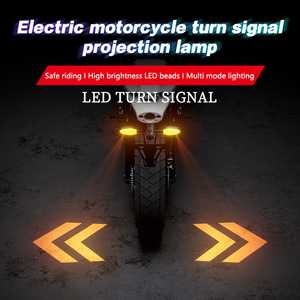 ไฟเลี้ยวแบบโปรเจคเตอร์สำหรับมอเตอร์ไซค์ Qideguan ไฟ LED ส่องพื้น 12V ความสว่างสูง ใช้ได้กับรถทุกรุ่น ไฟเตือน - Product Image 3