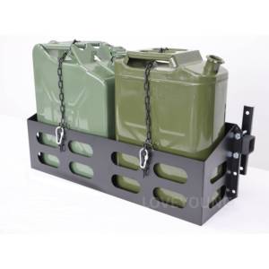 Support <span class=keywords><strong>de</strong></span> bidon tout-terrain en acier durable avec fixation sur <span class=keywords><strong>attelage</strong></span> pour installation facile et <span class=keywords><strong>rangement</strong></span> <span class=keywords><strong>de</strong></span> cargaison dans le <span class=keywords><strong>coffre</strong></span> - Product Image 1