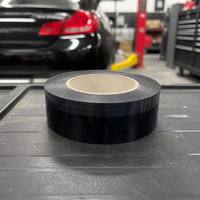 Cinta Adhesiva de Doble Cara de PET Negra Resistente a los Rayos UV, Resistente al Envejecimiento, Acrílico Modificado, Fuerte Adhesión Inicial, Adhesión Final para Electrónica