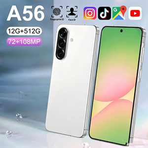 Teléfono Inteligente Android 15 de 7.3 Pulgadas, 12G+512G, A56 5G, Doble SIM, Wi-Fi, Pantalla Táctil HD, Envío Rápido, <span class=keywords><strong>Mejor</strong></span> <span class=keywords><strong>Precio</strong></span>, Alta <span class=keywords><strong>Calidad</strong></span> - Product Image 1