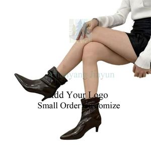 Botines de Mujer con Tacón de Bloque, Estilo Casual, Vaquero, para Montar a Caballo - Product Image 3