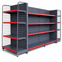 Étagère de présentation métallique légère sur mesure, protection contre la corrosion, étagères de vente au détail multi-niveaux pour supermarchés et magasins de proximité