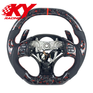 Volante Deportivo Personalizado de Fibra de Carbono Forjado con Parte Superior e Inferior Planas para Lexus IS NX RC 200 250 300 350 GX GS ES ISF RCF - Product Image 1