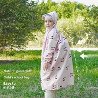 Sac à dos imperméable et coupe-vent pour enfants, idéal pour la randonnée et l'école, pour garçons et filles, en tissu polyester pongé avec couche adhésive en PU