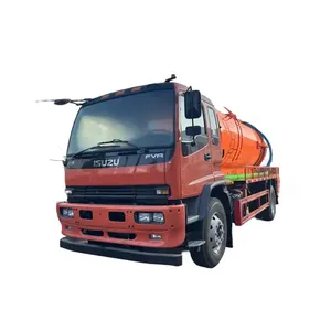 Isuzu 3000-Gallonen-Vakuum-Abwasser-Sauglaster 4×2 14000-Liter Abwasserpumpen-Lkw zu verkaufen