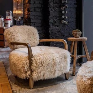 <span class=keywords><strong>Fauteuil</strong></span> de salon vintage moderne nordique, modèle Bruxelles, en bois massif - Product Image 1