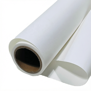 Rouleau de papier peint non tissé blanc imperméable, lisse et imprimable, pour la décoration des chambres, des hôtels et des appartements - Product Image 1