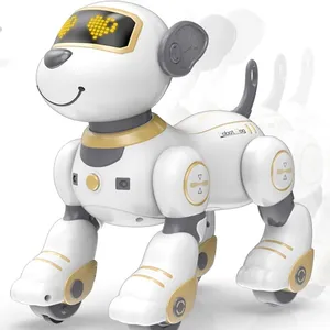 Mainan Robot RC anjing Ai, yang dapat diprogram interaktif & Pendidikan dengan suara emas