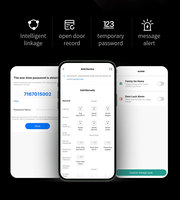 Cerradura Inteligente WiFi de Doble Plataforma Tuya TTlock, Cerradura Biométrica de Aleación de Aluminio con Huella Dactilar, Entrada sin Llave para Airbnb, Hotel, Hogar