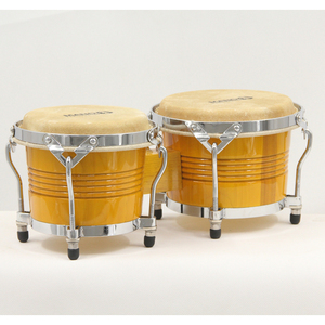 Drum Bongo Afrika Gaya Nasional Grosir dengan Bahan Maple dan Perkusi Baja Tahan Karat serta Aksesoris Drum