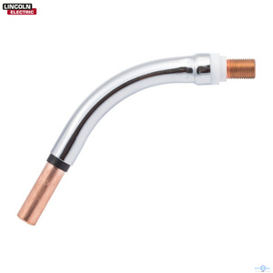Lincoln Electric <b>Welding</b> <b>Torch</b> Gooseneck KP4695-45 Copper Plated For 200A 350A 400A 500A 600A - Product Image 1