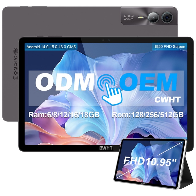 OEM 256GB Android 5G Tablet for Kids Education 2in1 10.95 Inch 4G 8000mAh T616 Octa Core 2.0GHZ Android15 Tablet Sim Card