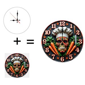Round Wooden Wall <b>Clock</b> 25x25Cm Silent Quartz Home Decor Living Room Hanging <b>Clock</b> - Product Image 5