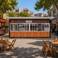 préfabriquée modulaire personnalisée Magasin conteneur Panneaux sandwich ignifuges portables paquet plat conteneur à vendre
