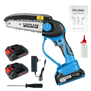 111-yodooMini <strong>Chainsaw</strong> Electric <strong>Chainsaw</strong> with 2 Batteries - Product Image 2