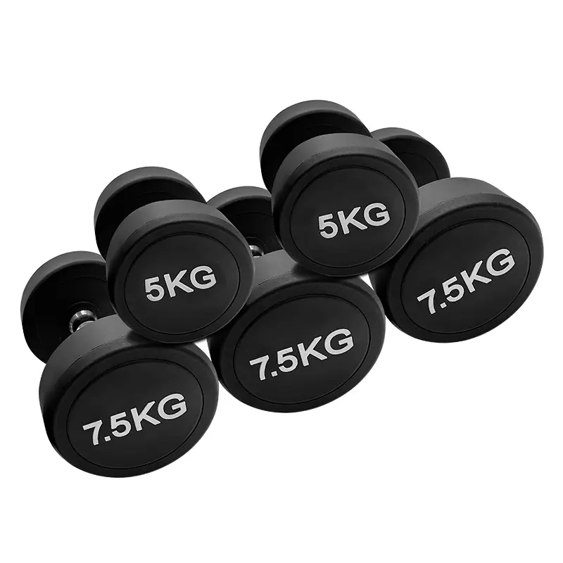 Gym Equipment Weight Lifting Dumbbells Home Exercise rubber Round Dumbbell