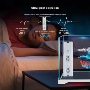 ปั๊มกรองตู้ปลาแบบเงียบพิเศษ 3 in 1 พร้อมฟังก์ชั่นน้ำตกและออกซิเจนในตัว สำหรับตู้ปลา - Product Image 4