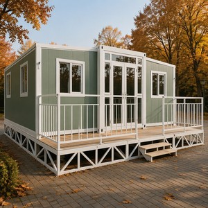 Maison préfabriquée SUNRISE Tiny House 2-3 chambres, maison modulaire 20ft 40ft, Casas Prefabricadas, conteneur extensible de luxe préfabriqué - Product Image 1