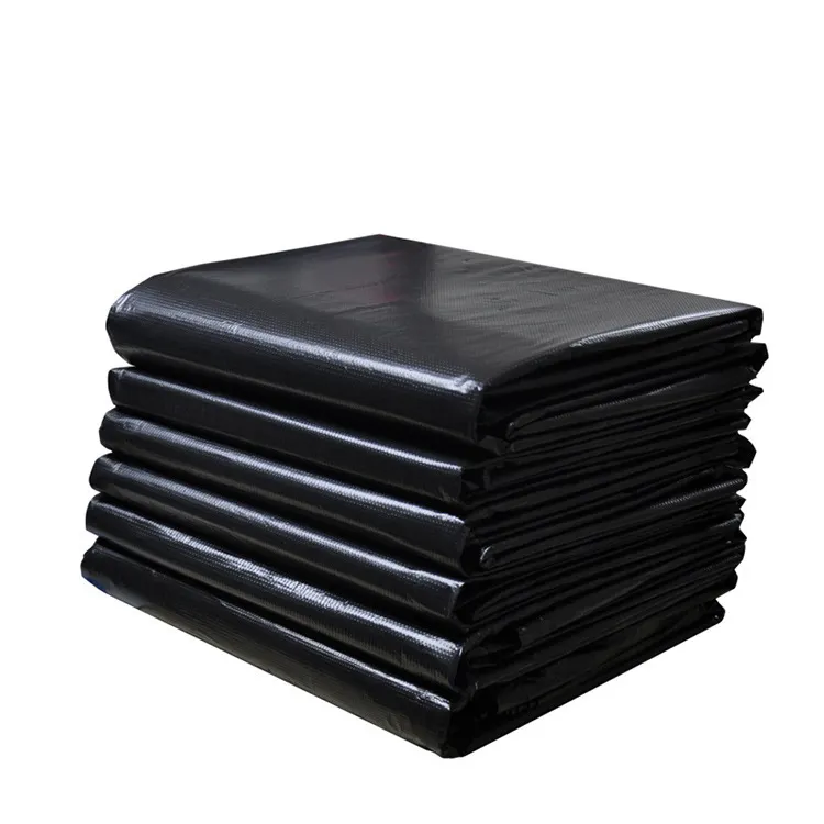 Black Garbage Bags Contractor Trash Bag With Logo Print Biodegradable Industrial Trash Bags