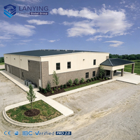 Edificio de Gimnasio con Estructura de Acero Prefabricada de Gran Envergadura, con Panel Sándwich y Estructura de Acero