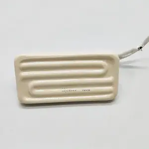 Lanchuang 245*80mm 220 Volt 1000 Watt White Glaze Ceramic Infrared Heating Element With Cast In Type K Thermocouple