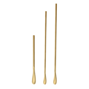 Tongkat baja tahan karat kelas makanan Premium pegangan pengaduk kopi Bar sendok koktail - Product Image 2