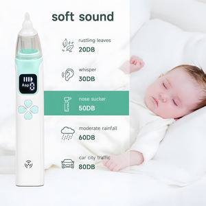 3 Modi Sicherheit Wiederauf ladbarer Baby-Nasen sauger Elektrischer Baby-Nasen sauger mit 3 Silikons pitzen, Musik und LED-Licht - Product Image 1