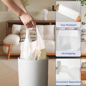 ถุงขยะหัวหม่าเหิงชุนแบบมีหูหิ้ว ไม่มีกลิ่น ถุงใส หนา 0.9 มิล น้ำหนัก 3 กรัม/ใบ ขนาด 40x50 ซม. แพ็ค 112 ใบ - Product Image 6