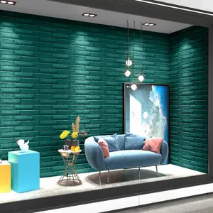 Yeşil kırmızı mavi pembe bej kabuğu ve sopa 2.7 metre kumaş kadife 3D duvar paneli