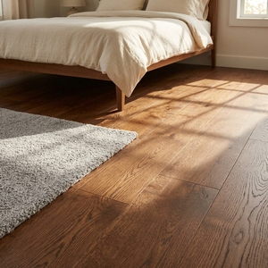 <span class=keywords><strong>Parquet</strong></span> en bois massif de chêne naturel de 2 mm, stratifié, brossé, revêtement de sol en chêne à 2 couches pour usage résidentiel - Product Image 1